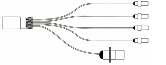 MUX with fiber stub